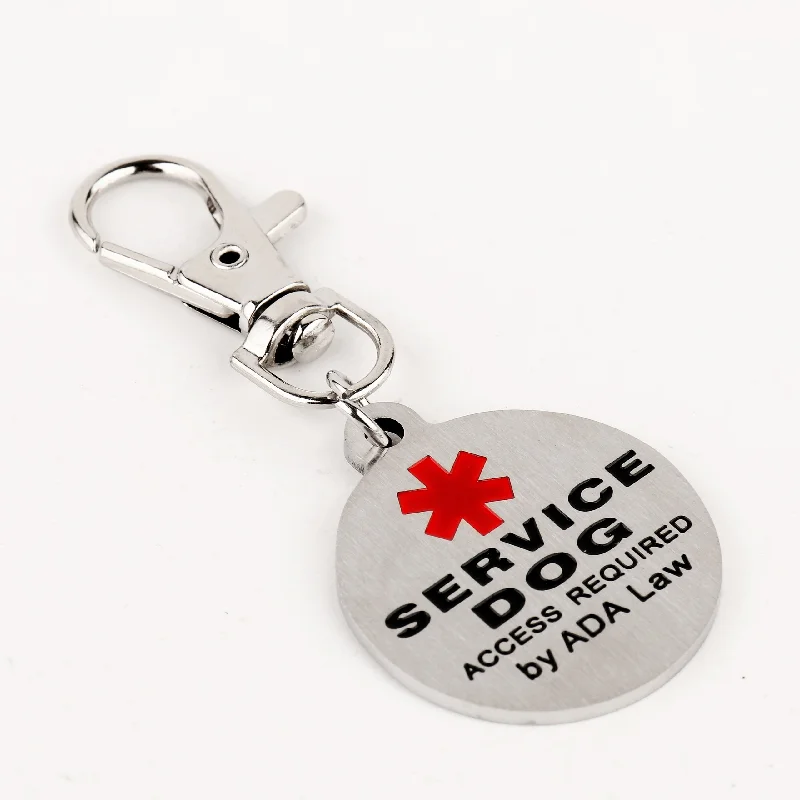   . **Dog bathing brush massage**Service Dog Tag