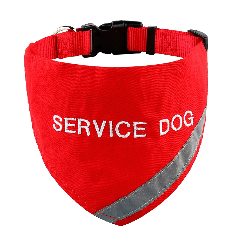  . **Dog collar is luminous and reflective**Service Dog Bandana Collar