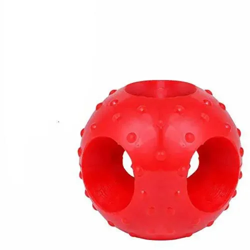 - How to clean pet toysMeat Up Non-Toxic Rubber Hole Ball Chew Toy, Puppy/Dog Teething Toy - 3 inches