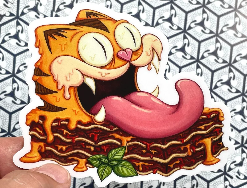  -Non-contact cat thermometerGarfield Lasagna, "Mondays, AMIRITE?" vinyl sticker by Johnny Acurso