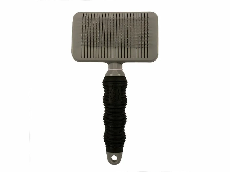 - Postoperative pet anti-licking Elizabethan collarSelf-cleaning slicker brush Medium black/grey