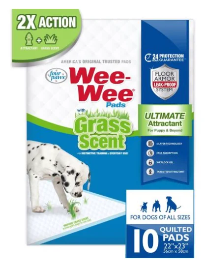 - Winter warm clothes for short-haired dogs10 PK. WEE-WEE GRASS-SCENT PADS