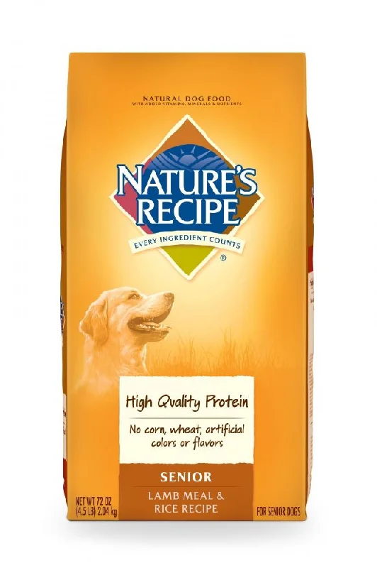 - Degradable pet feces bagNature's Recipe Senior Lamb Meal And Rice Recipe Dry Dog Food