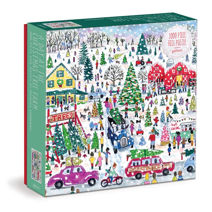 - ​​Pet toys under    yuanMichael Storrings Christmas Tree Farm 1000 Piece Foil Puzzle