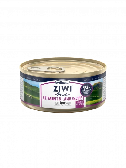  -Splash-proof food bowl AND Anti-choking slow food bowlZiwi Peak : Cat : Canned : Rabbit & Lamb : 85g