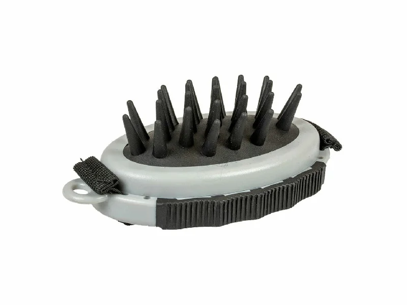 - Rabbit grass rack to prevent waste food boxRubber bath brush 11,5x7x4,5cm black/grey