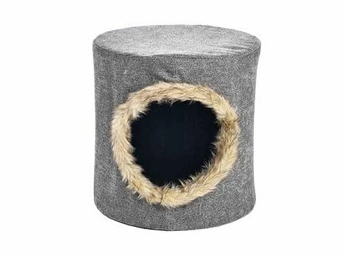 - Chinchilla cooling ice nest ceramic plateFOLDABLE CAT HOUSE WITH PLUSH 31x31x30,5cm grey