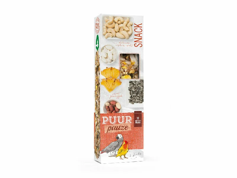 - Custom pet birthday cakePUUR PAUZE STICKS PARROT PINEAPPLE & PEANUT 140gr