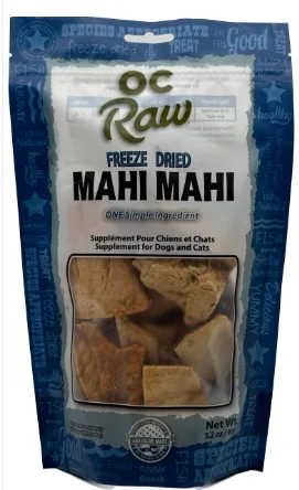 - Foldable and portable cat bagOC RAW MAHI MAHI ~ 3.2 OZ FREEZE DRIED