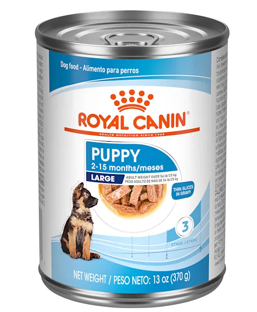  -Splash-proof food bowl AND Anti-choking slow food bowlRoyal Canine Large Puppy Thin Slices In Gravy Dog Wet Food