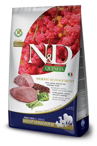 - Dog food for pregnancy and lactationFarmina N&D Quinoa Dog Adult Mini Weight Management Lamb & Broccoli Dry Dog Food