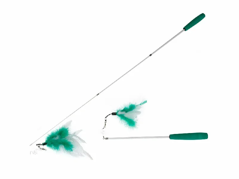  -Anti-slip claw protection raincoat FOR dogsCat Fishing Rod Telescope 35-95CM green/white