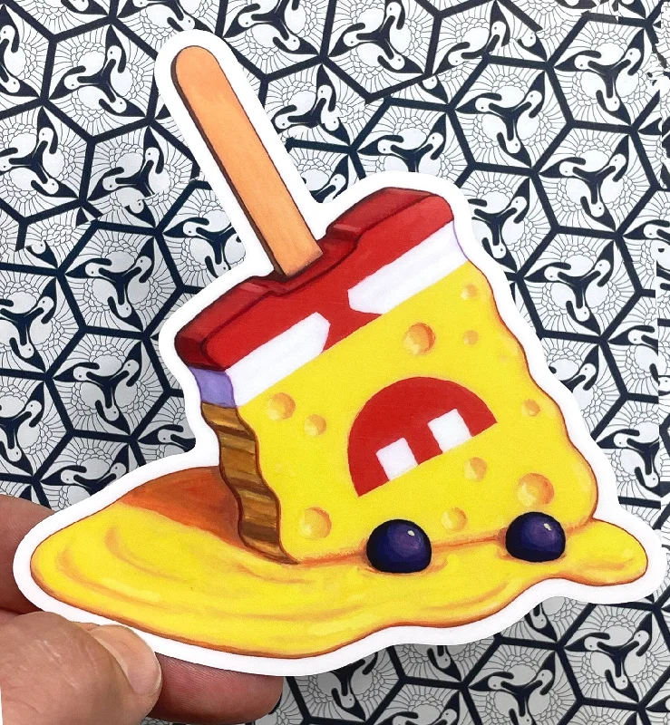 - Pet stroller can be taken on the planeSponge Bob Melted Popsicle "Disaster Under the Sea" Vinyl Sticker by Johnny Acurso