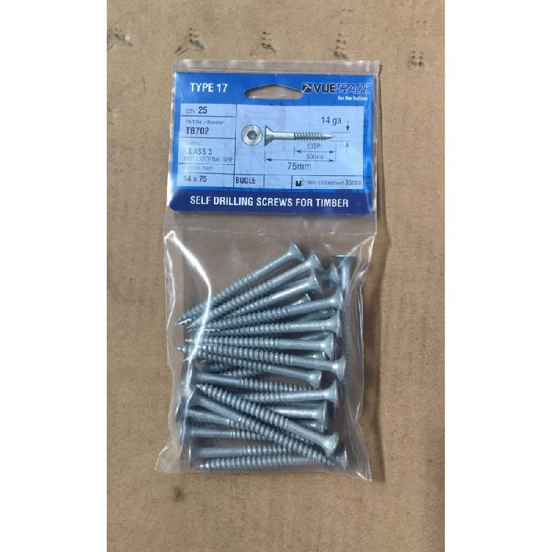 - Dog anti-slip matBugle Screws 14G 10x75mm PKT25