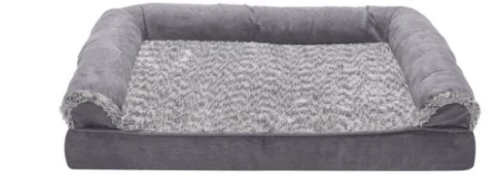 - Postoperative pet anti-licking Elizabethan collarMidwest LG. FAUX FUR & SUEDE ORTHO. SOFA BED - STONE GRAY