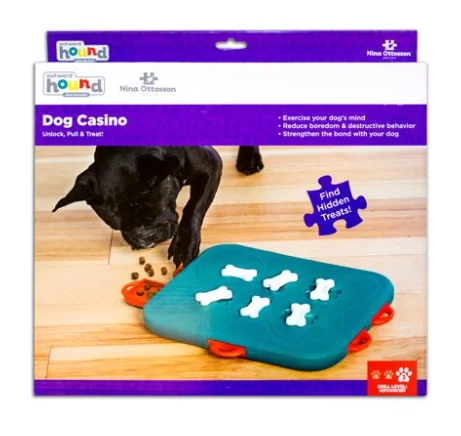  -Splash-proof food bowl AND Anti-choking slow food bowlOWH DOG CASINO - TURQUOISE