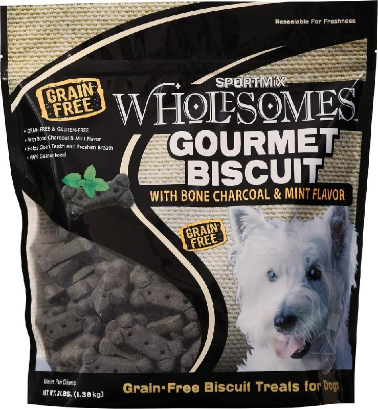 - Pet stroller can be taken on the planeWholesomes Gourmet Biscuits with Charcoal & Mint Flavor Grain Free Dog Treats (3-lb)