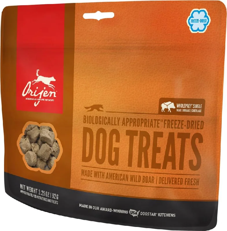 - Pet stroller can be taken on the planeORIJEN Freeze Dried Wild Boar Dog Treats