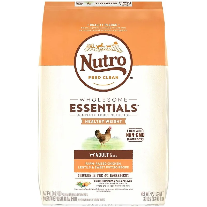 - Degradable pet feces bagNutro Wholesome Essentials Healthy Weight Adult Farm-Raised Chicken, Lentils & Sweet Potato Dry Dog Food