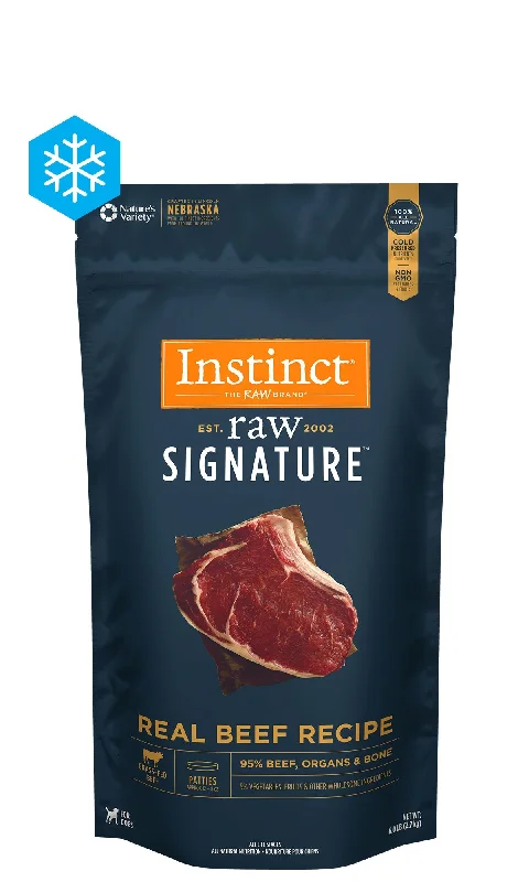 - ​​Christmas pet Christmas clothingInstinct Raw Signature Frozen Patties Real Beef Recipe