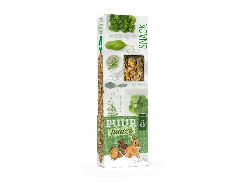 - Parrot climbing and standing wooden framePUUR PAUZE STICKS EUCALYPTUS & THYME 180gr