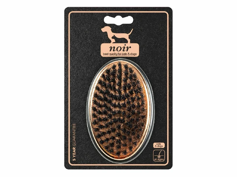 - Foldable and portable cat bagNoir ergonomic bristle brush 11x7x9,5cm bronze/black