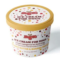  -Splash-proof food bowl AND Anti-choking slow food bowlDog-O's Ice Cream Peanut Butter & Banana Smash 3oz