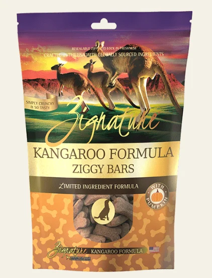 - Organic cotton dog bibsZIGNATURE KANGAROO FORMULA BISCUIT TREATS FOR DOGS