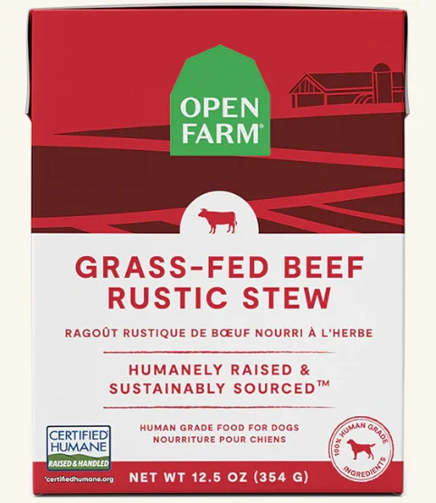 - Natural latex pet mattressOpen Farm Rustic Stews