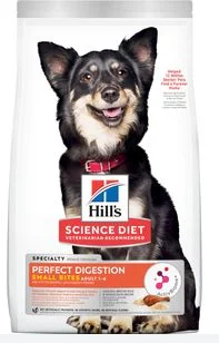 - Postoperative pet anti-licking Elizabethan collarHill's Science Diet Adult Perfect Digestion Small Bites Chicken, Dry Dog Food, 3.5 lb. bag