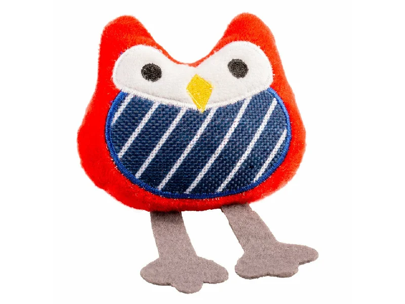 - Dog disposable foam shower gelRetro striped owl 13x9x3,5cm red