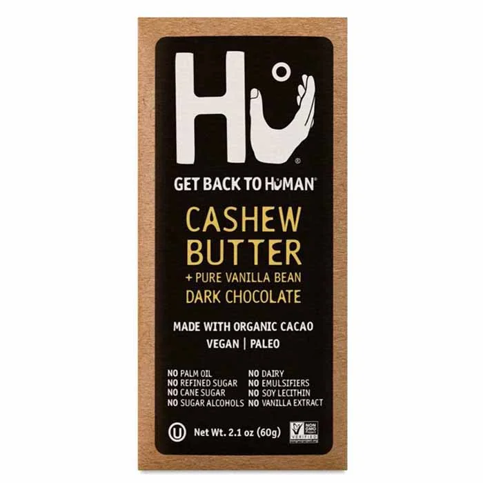 - Winter warm clothes for short-haired dogsHu - Cashew Butter & Vanilla Bean Dark Chocolate, 2.1oz