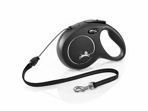  -Explosion-proof leash FOR LARGE dogsFLEXI NEW CLASSIC CORD M/8M black