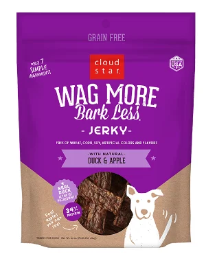 - Custom pet birthday cakeWag More Bark Less Grain Free Duck & Apple Jerky Dog Treats, 10 Oz