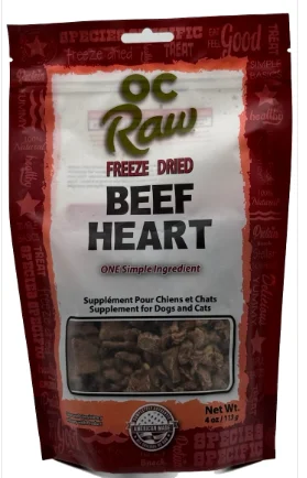 - Automatic induction pet water dispenserOC RAW BEEF HEART ~ 4 OZ FREEZE DRIED