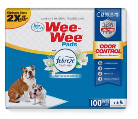 - Pet smart GPS locatorFour Paws Four Paws Wee-Wee Odor Control Dog Training Pads with Febreze Freshness 100 Count