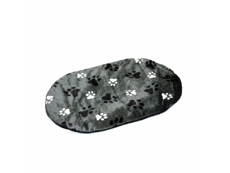 - Teething and chewing toys for puppiesOval cushion with paw print 70x47x5cm grey