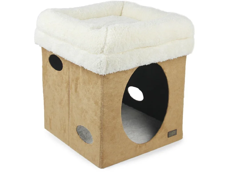 - Pet water dispenser UV sterilization versionLambswool 2 in 1 Cat Castle - Tan