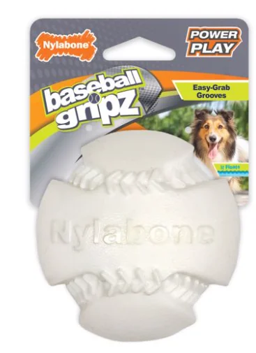  -Splash-proof food bowl AND Anti-choking slow food bowlNYLABONE POWER PLAY GRIPZ BASEBALL