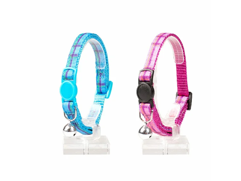 - Remote interactive pet feederCAT COLLAR TARTAN NYLON 20-30cm / 10mm mixed colors