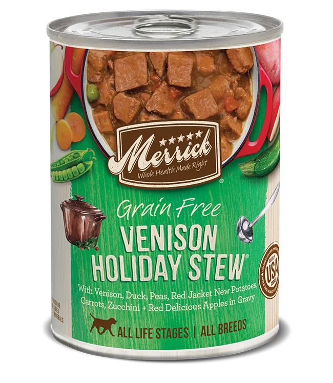 - Dog anti-slip matMerrick Grain Free Venison Holiday Stew Canned Dog Food