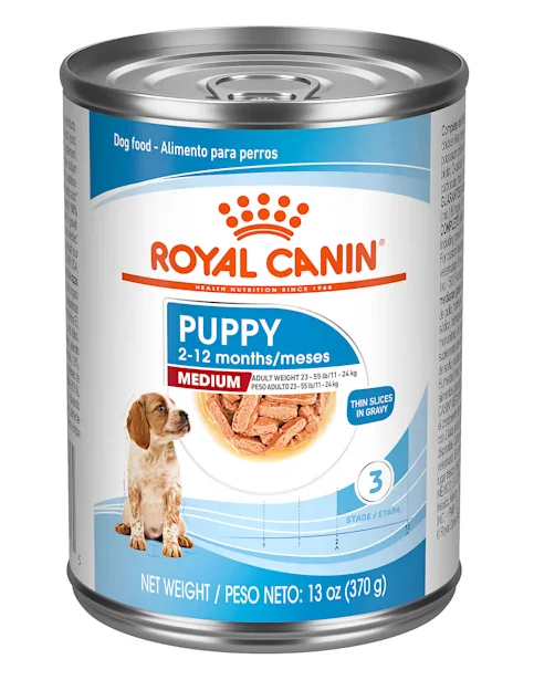 - Automatic induction pet water dispenserCopy of Royal Canine Medium Puppy Thin Slices In Gravy Dog Wet Food 13oz