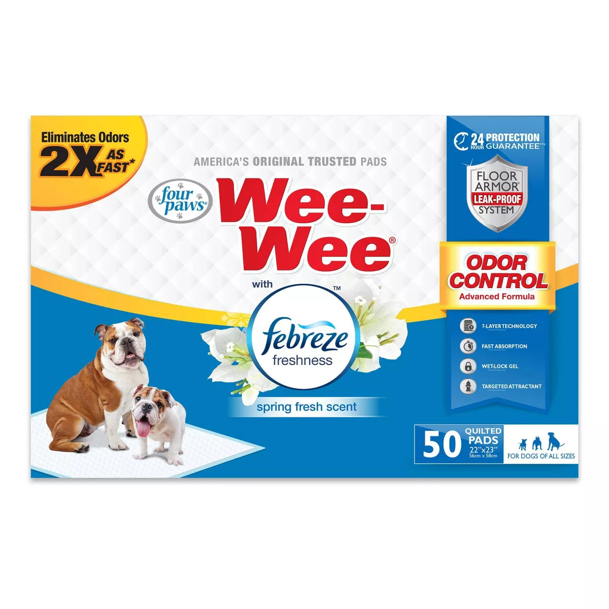 - Dog heart rate monitoring collarWee-Wee Pads Odor Control W/ Febreze 50 Count