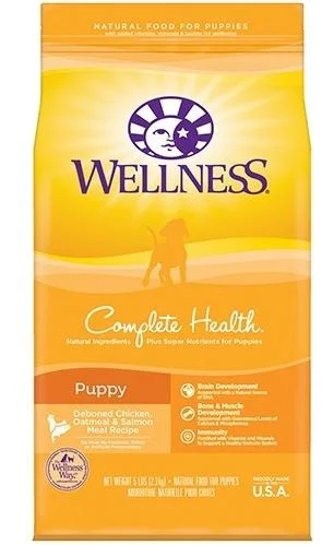 - Parrot climbing and standing wooden frameWellness Complete Health Natural Puppy Chicken, Oatmeal and Salmon Dry Dog Food