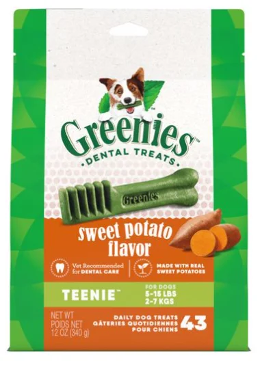 - Foldable and portable cat bag12 OZ. TEENIE GREENIES DENTAL BONE - SWEET POTATO