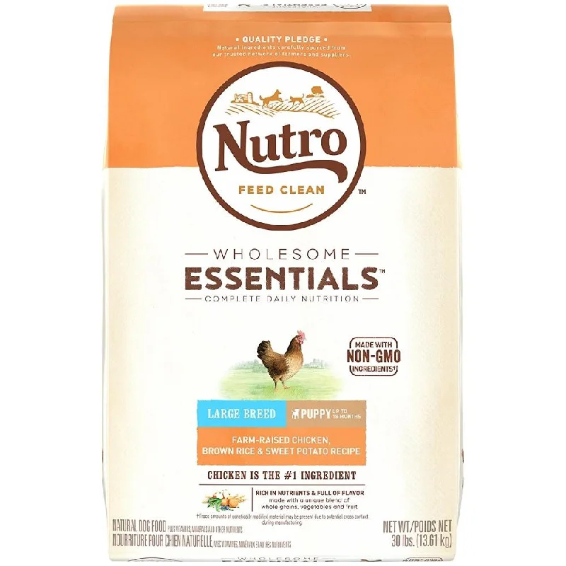 - Natural latex pet mattressNutro Wholesome Essentials Large Breed Puppy Farm-Raised Chicken, Brown Rice & Sweet Potato Dry Dog Food