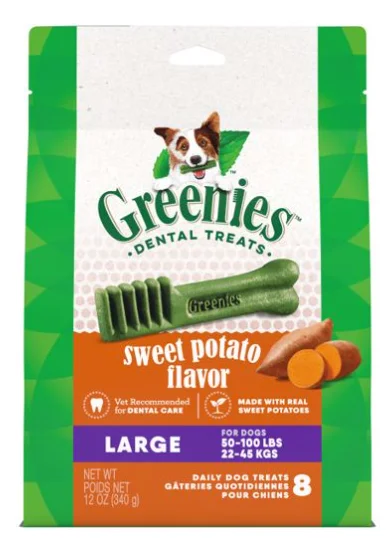 - Rabbit grass rack to prevent waste food box12 OZ. LARGE GREENIES DENTAL BONE - SWEET POTATO