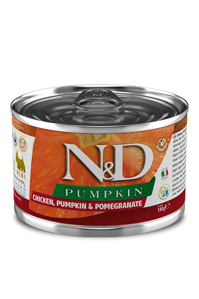 Dog FoodFarmina N&D Pumpkin Chicken, Pumpkin & Pomegranate Recipe Wet Dog Food Mini