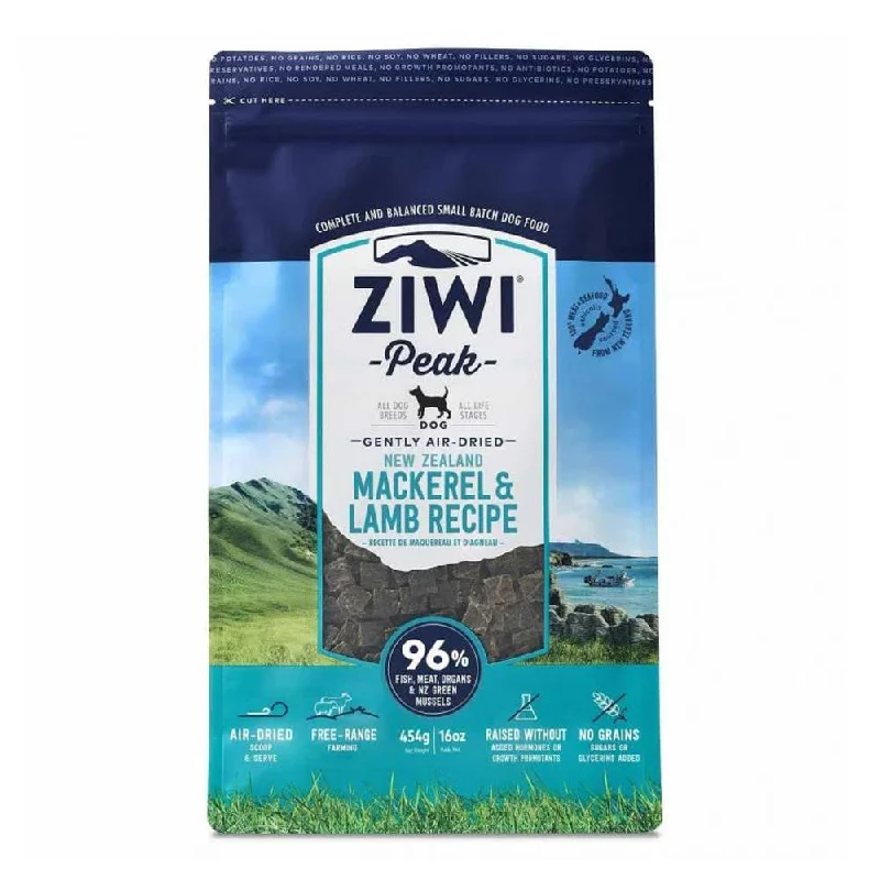 - Organic cotton dog bibsZiwi Peak : Dog : Dry : Air Dried : Mackerel & Lamb : 454g