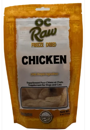 - Rabbit grass rack to prevent waste food boxOC RAW CHICKEN ~ 4 OZ FREEZE DRIED